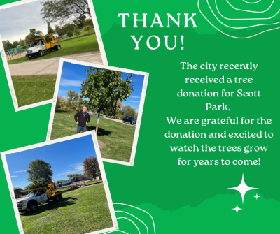 tree donation Scott Park