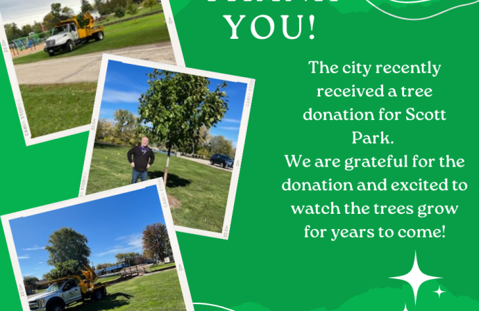 tree donation Scott Park